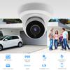 Tennoz 8MP 4K IP PoE Turret Camera Outdoor, H.265 PoE IP Security Dome Camera with 80ft Night Vision, 2.8mm Lens, 105 Wide Angle, Built-in Mic, WDR, Compatible with Third-Party NVRs and Software view 2