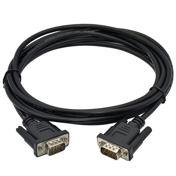 Support NB7-CP1H PLC Communication Cable NB7W,NB5Q Series Touch Panel Connects to CP1H,CP1L,CP1E,C200 Series Black 3m