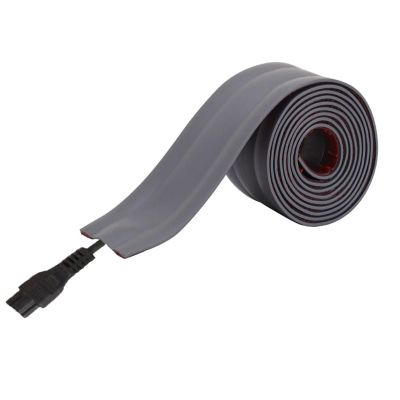 3.2ft Floor Cable Cover Adhesive, Wire Cover for Floor, Cable Grip Floor Cord Cover, Overfloor Cord Protector, Cable Management Prevent Cable Trips & Protect Wires (Color : Gray, Size : 35mm(1.37'')