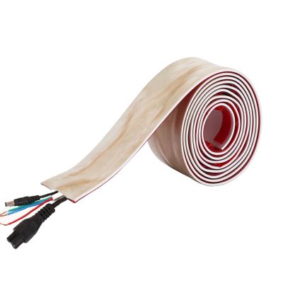 3.2ft Floor Cable Cover Adhesive, Wire Cover for Floor, Cable Grip Floor Cord Cover, Overfloor Cord Protector, Cable Management Prevent Cable Trips & Protect Wires (Color : Yellow Dragon Jade, Size