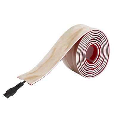 3.2ft Floor Cable Cover Adhesive, Wire Cover for Floor, Cable Grip Floor Cord Cover, Overfloor Cord Protector, Cable Management Prevent Cable Trips & Protect Wires (Color : Yellow Dragon Jade, Size