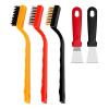 Hard Bristle Grout Cleaning Brush, Multifunctional Small Cleaning Tool for Kitchen Bathroom Tiles Window Groove 3pcs Brush 2pcs Clean Shovel view 1