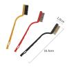 Hard Bristle Grout Cleaning Brush, Multifunctional Small Cleaning Tool for Kitchen Bathroom Tiles Window Groove 3pcs Brush 2pcs Clean Shovel view 2
