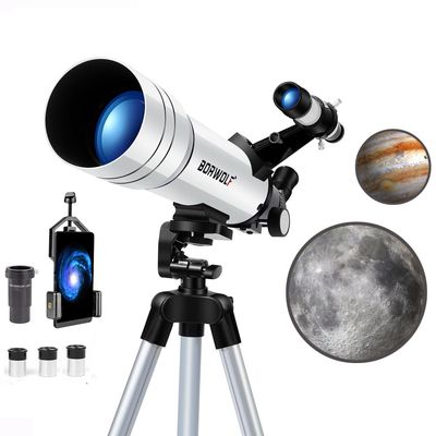 BORWOLF Telescope HD 400/70mm for Adults Refractor Astronomy Telescope - Watching The Moon, Bird Watching, Viewing The Natural Scenery, Viewing The City Scenery, Watching The Animals