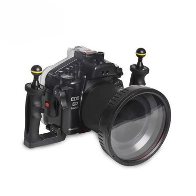 Seafrogs Underwater Housing for Canon EOS 6D Mark II [40M/130FT] Waterproof Housing Case for Canon Eos 6D II +24-105mm F4, 16-35mm F2.8 L II