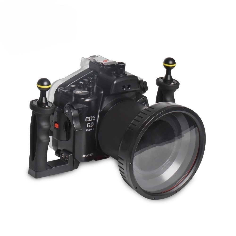 Seafrogs Underwater Housing for Canon EOS 6D Mark II [40M/130FT] Waterproof Housing Case for Canon Eos 6D II +24-105mm F4, 16-35mm F2.8 L II