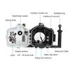 Seafrogs Underwater Housing for Canon EOS 6D Mark II [40M/130FT] Waterproof Housing Case for Canon Eos 6D II +24-105mm F4, 16-35mm F2.8 L II view 3