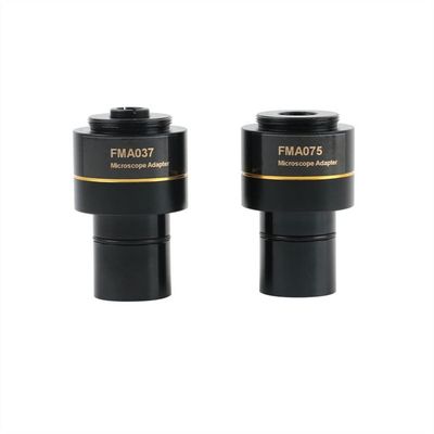 VAKUUM Lab Microscope Slides FMA037 FMA050 FMA075 Microscope Reducing Eyepiece Lens 0.37X 0.5X 0.75X 23.2mm Interface C Mount Adapter Microscope Parts (Color : 037X 075X)