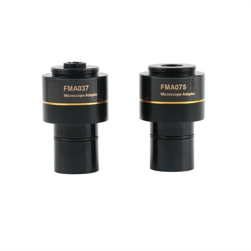 VAKUUM Lab Microscope Slides FMA037 FMA050 FMA075 Microscope Reducing Eyepiece Lens 0.37X 0.5X 0.75X 23.2mm Interface C Mount Adapter Microscope Parts (Color : 037X 075X)