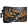 T&H XHome Outdoor TV Cover - Deer Standing by a Stream Deep in The Forest Waterproof and Weatherproof 52"-55" LCD Movable Shield TV Display Screen Protector Outside Television Covers view 1