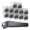 ANNKE 16CH Security Camera System, 5-in-1 3K Lite DVR Recorder with AI Human/Vehicle Detection, 12X 3K Wired IP67 Waterproof CCTV Outdoor Cameras with Smart Dual Light, One-way Audio for Home, 2TB HDD view 1
