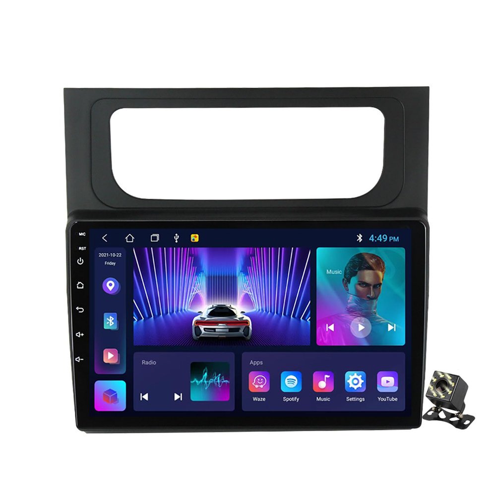 10" Car Radio Stereo for Volkswagen Touran 2 1T 2010-2015 CarPlay/Android Auto Android 12 Multimedia Player Navigation GPS RDS DSP Bluetooth WiFi SWC+Backup Camera,Ts711/1+16g