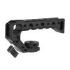 Andoer Universal Top Handel Camera Top Handgrip with 4 Cold Shoe Mounts Positiong Hole 1/4in And 3/8in Threaded Holes Compatible with Camera Cage Sports Camera for Vlogging Live Streaming, Black view 1