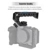 Andoer Universal Top Handel Camera Top Handgrip with 4 Cold Shoe Mounts Positiong Hole 1/4in And 3/8in Threaded Holes Compatible with Camera Cage Sports Camera for Vlogging Live Streaming, Black view 2