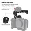 Andoer Universal Top Handel Camera Top Handgrip with 4 Cold Shoe Mounts Positiong Hole 1/4in And 3/8in Threaded Holes Compatible with Camera Cage Sports Camera for Vlogging Live Streaming, Black view 3