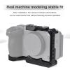 Andoer Aluminum Alloy Handheld Camera Cage with Cold Shoe Mount, Multiple 1/4" and 3/8" Thread Holes, Compatible with Sony FX3/FX30 Camera view 2