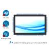 GreenTouch 15.6 Inch Open-Frame Touchscreen LCD Monitor - IR Touch Panel -1920x1080-16:9-Black and Silver Bezel view 2