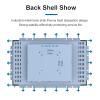 GreenTouch 15.6 Inch Open-Frame Touchscreen LCD Monitor - IR Touch Panel -1920x1080-16:9-Black and Silver Bezel view 3