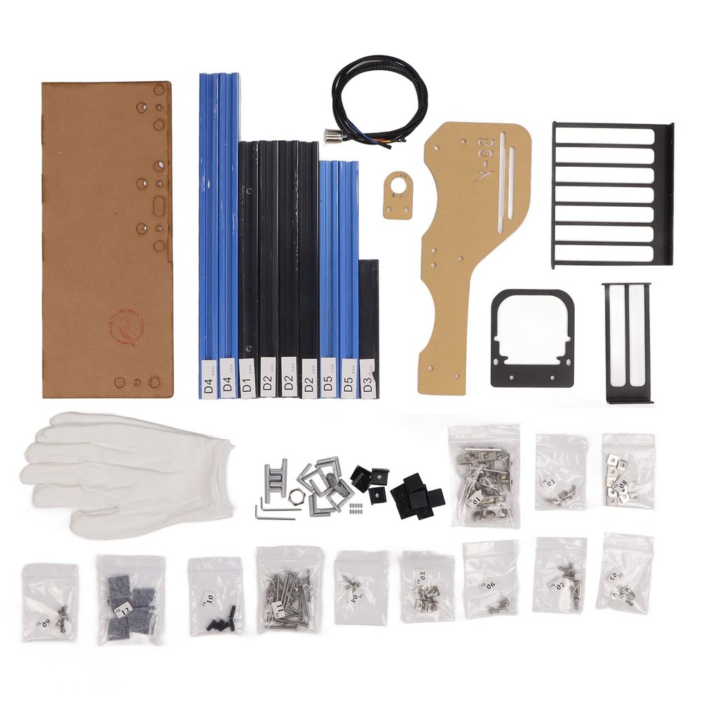 Aluminum Personally Constructed Frame, Computer Open Case Bracket, Excellent Heat Dissipation, Vertical Frame ATX MATX ITX Open Computer Case(Blue)