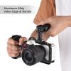 Andoer Camera Cage Aluminum Alloy Camera Video Cage with Cold Shoe Mounts Numerous 1/4 Inch Threads Replacement for Sony ZV-E1 Camera view 4