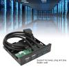 Pilipane 4 Port USB3 0 Hub with 3 5 Inch Front Panel for PC Desktop, Metal Construction USB Adapter and USB Hub with Overcurrent Conservation view 2