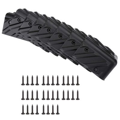 Pilipane 8PCS Thickening Speaker Right Angle Wrap Angle, Plastic Wrap Angles with Screw Kits
