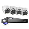 ANNKE 8CH Security Camera System, 8 Channel 3K Lite AI DVR Recorder with Human/Vehicle Detection, 4X 3K Wired IP67 Waterproof CCTV Outdoor Cameras with Smart Dual Light, One-Way Audio, 4TB Hard Drive view 1