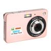 JEOZBM 4K Digital Camera, 48MP 8X Zoom Anti Shake Pocket Digital Point and Shoot Camera, Vlogging LCD Compact Small Camera for Kids Boys Girls(10cm-Rose) view 1