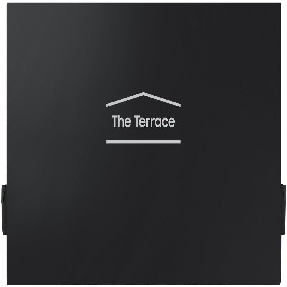 SAMSUNG 65-Inch The Terrace Outdoor Smart TV Dust Cover with Protective Lining, Breathable Holes, Soundbar Protection, Pocket for Remote and Accessories, VG-SDCC65G, Dark Grey