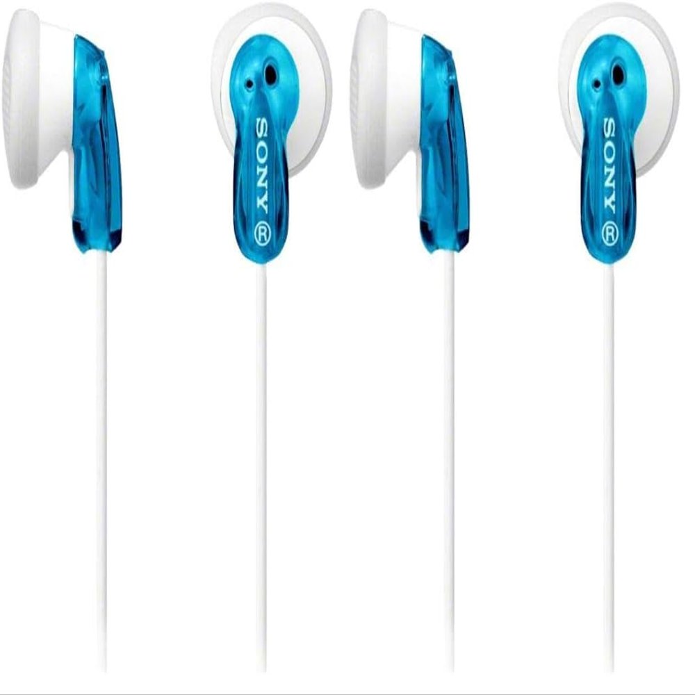 Sony MDRE9LP/BLU Earbud Headphones, Blue (Pack of 2)