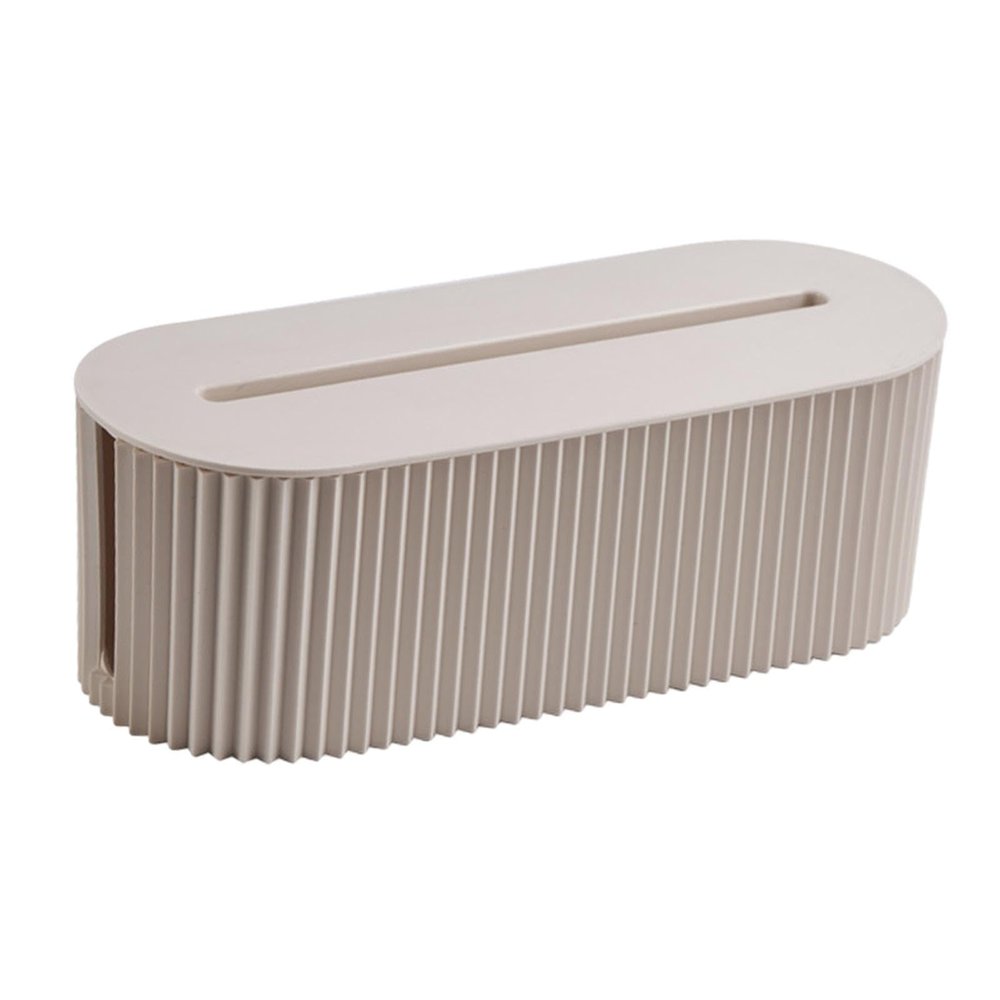 Fenteer Power Cord Box Electrical Cable Storage Hide Wires Waterproof Cord Organizer Box Cable Storage Box for Camera Power Outlets Protect TV Desk, white
