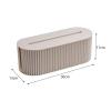 Fenteer Power Cord Box Electrical Cable Storage Hide Wires Waterproof Cord Organizer Box Cable Storage Box for Camera Power Outlets Protect TV Desk, white view 2