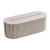 Fenteer Power Cord Box Electrical Cable Storage Hide Wires Waterproof Cord Organizer Box Cable Storage Box for Camera Power Outlets Protect TV Desk, white view 4