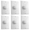 Rockville VOL7035 35W 70V Wall Volume Control Zone Controller, 11-Step Attenuation, Detachable Euro-Block Terminals, White, 6-Piece view 1