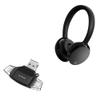 BoxWave Smart Gadget Compatible with Yamaha YH-E500A - AllReader SD Card Reader, microSD Card Reader SD Compact USB - Jet Black view 1