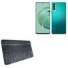 BoxWave Keyboard Compatible with Huawei nova 10z - SlimKeys Bluetooth Keyboard, Portable Thin with Chiclet-Style Keys - Jet Black view 1