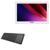 BoxWave Keyboard Compatible with RDP Gravity Tablet PC (10 in) - MediaOne Keyboard with TouchPad, USB Fullsize PC Wireless TrackPad - Jet Black view 1