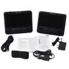 Proscan 7" Dual Screen Portable CD DVD Player with SD Card slot, USB, 3.5mm, For Family Road trips, Vacations, or on the Go PDVD7751 - Black (Renewed) view 3
