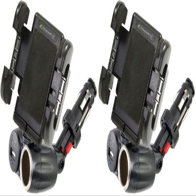 Bracketron Universal USB Power Dock Grip-iT Mount,Black (Pack of 2)