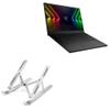BoxWave Stand and Mount Compatible with Razer Blade 15 RTX 3070 Ti (Full HD 360Hz) - Compact QuickSwitch Stand, Portable Multi Angle Viewing Foldable Riser - Metallic Silver view 1
