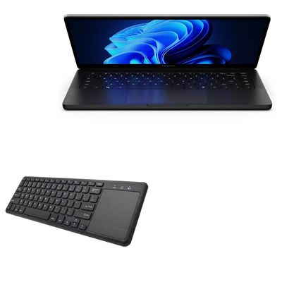 BoxWave Keyboard Compatible with Nokia PureBook Pro (15.6") - MediaOne Keyboard with TouchPad, USB Fullsize PC Wireless TrackPad - Jet Black