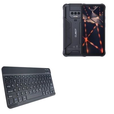 BoxWave Keyboard Compatible with Cubot Kingkong Power - SlimKeys Bluetooth Keyboard, Portable Thin with Chiclet-Style Keys - Jet Black