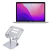 BoxWave Stand and Mount Compatible with Apple MacBook Pro 13" (M2 2022) - Executive VersaView Laptop Stand, Ergonomic Adjustable Viewing Angle Metallic Riser - Metallic Silver view 1