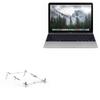 BoxWave Stand and Mount Compatible with Apple MacBook 12" (Retina 2015) - Pocket Aluminum Stand 3-in-1, Portable Multi Angle Viewing Riser - Metallic Silver view 1