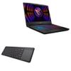 BoxWave Keyboard Compatible with MSI Pulse 15 - MediaOne Keyboard with TouchPad, USB Fullsize PC Wireless TrackPad - Jet Black view 1