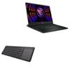 BoxWave Keyboard Compatible with MSI Vector GP77 - MediaOne Keyboard with TouchPad, USB Fullsize PC Wireless TrackPad - Jet Black view 1