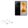 BoxWave Stand and Mount Compatible with Huawei Mate 50E - Pocket Aluminum Stand 3-in-1, Portable Multi Angle Viewing Riser - Metallic Silver view 1