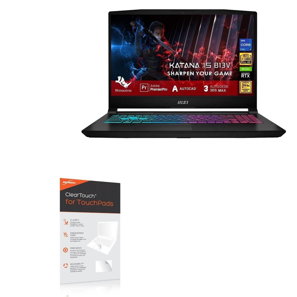 BoxWave Touchpad Protector Compatible with MSI Katana 15 B13V (15.6 in) - ClearTouch for Touchpad (2-Pack), Pad Protector Shield Cover Film Skin