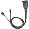 PRYME SNAP (SNP-1W-99AT-BF) Series 1 Wire Braided Fiber Surveillance Kit, Lapel Mic Style (1-Wire) with Noise-reducing mic Element. Compatible with PoC, PTX & Kodiak view 1
