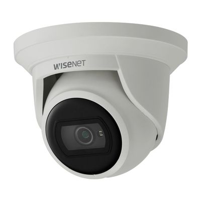 Hanwha ANE-L6012R 2MP IR ICR WDR Outdoor Network H.265 PoE Flateye Camera with 3mm Fixed Focal Lens, White/Plastic, Aluminum